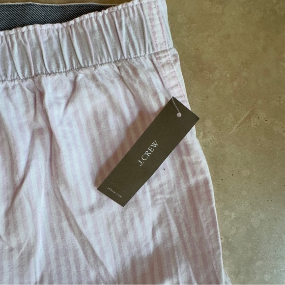 J Crew Boxer Short in Broken-in Organic Cotton Oxford Pink Stripe Mens Size M - Picture 3 of 4